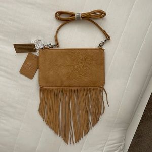 Free People Suede Crossbody Purse (NWT)